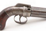 ANTEBELLUM / CIVIL WAR Era Antique MANHATTAN Percussion PEPPERBOX Revolver6-Shot SELF DEFENSE Gun Made in Norwich, Conn. - Image 17 of 18