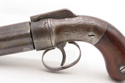 ANTEBELLUM / CIVIL WAR Era Antique MANHATTAN Percussion PEPPERBOX Revolver6-Shot SELF DEFENSE Gun Made in Norwich, Conn. - Image 4 of 18