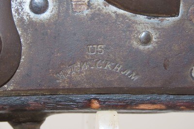 CIVIL WAR Antique M.T. WICKHAM U.S. M1816 Percussion Conversion MUSKET NEW JERSEY Marked BOLSTER Conversion to Percussion - Image 7 of 22