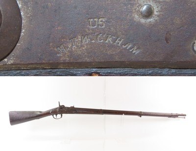 CIVIL WAR Antique M.T. WICKHAM U.S. M1816 Percussion Conversion MUSKET NEW JERSEY Marked BOLSTER Conversion to Percussion - Image 1 of 22