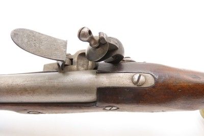 DUTCH/BELGIAN Antique SEA SERVICE .69 FLINTLOCK Military NAVAL Pistol DELFT .69 Caliber Naval Pistol Made Circa 1830s in Liege - Image 10 of 16