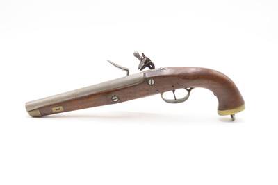 DUTCH/BELGIAN Antique SEA SERVICE .69 FLINTLOCK Military NAVAL Pistol DELFT .69 Caliber Naval Pistol Made Circa 1830s in Liege - Image 13 of 16