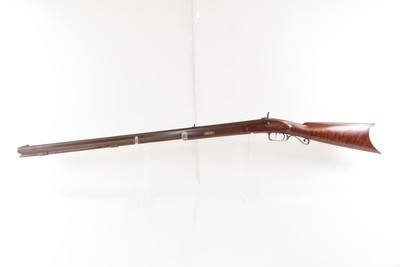 NICE Antique L. KIBELE Half Stock .32 Percussion OHIO/HOMESTEAD Rifle 1800s Mid-1800s GAME GETTING Rifle w/SET TRIGGER - Image 16 of 21