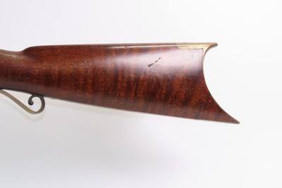 NICE Antique L. KIBELE Half Stock .32 Percussion OHIO/HOMESTEAD Rifle 1800s Mid-1800s GAME GETTING Rifle w/SET TRIGGER - Image 17 of 21