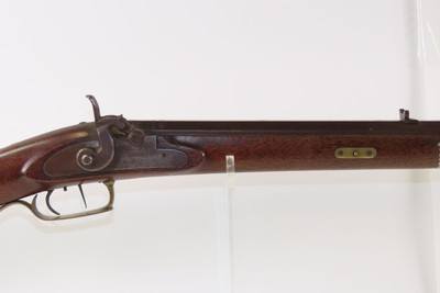 NICE Antique L. KIBELE Half Stock .32 Percussion OHIO/HOMESTEAD Rifle 1800s Mid-1800s GAME GETTING Rifle w/SET TRIGGER - Image 3 of 21