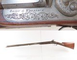 FACTORY ENGRAVED Antique ONION & WHEELOCK Double Barrel PERCUSSION ShotgunDesirable NEW YORK RETAILER 12 Gauge SIDE x SIDE - Image 3 of 21