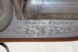 FACTORY ENGRAVED Antique ONION & WHEELOCK Double Barrel PERCUSSION ShotgunDesirable NEW YORK RETAILER 12 Gauge SIDE x SIDE - Image 17 of 21