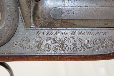 FACTORY ENGRAVED Antique ONION & WHEELOCK Double Barrel PERCUSSION ShotgunDesirable NEW YORK RETAILER 12 Gauge SIDE x SIDE - Image 17 of 21