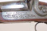 FACTORY ENGRAVED Antique ONION & WHEELOCK Double Barrel PERCUSSION ShotgunDesirable NEW YORK RETAILER 12 Gauge SIDE x SIDE - Image 8 of 21