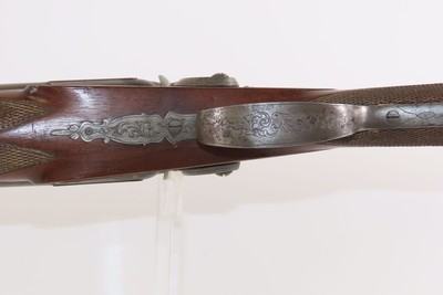 FACTORY ENGRAVED Antique ONION & WHEELOCK Double Barrel PERCUSSION ShotgunDesirable NEW YORK RETAILER 12 Gauge SIDE x SIDE - Image 11 of 21