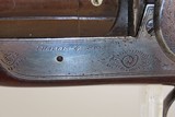 ENGRAVED Antique I. HOLLIS & SONS 10 Gauge Percussion DOUBLE BARREL Shotgun LONDON MADE Longarm from the mid-19th Century - Image 6 of 24