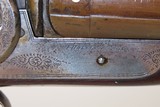 ENGRAVED Antique I. HOLLIS & SONS 10 Gauge Percussion DOUBLE BARREL Shotgun LONDON MADE Longarm from the mid-19th Century - Image 18 of 24