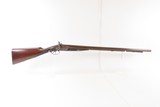 ENGRAVED Antique I. HOLLIS & SONS 10 Gauge Percussion DOUBLE BARREL Shotgun LONDON MADE Longarm from the mid-19th Century - Image 19 of 24