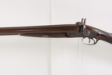 ENGRAVED Antique I. HOLLIS & SONS 10 Gauge Percussion DOUBLE BARREL Shotgun LONDON MADE Longarm from the mid-19th Century - Image 4 of 24