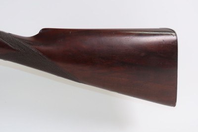 ENGRAVED Antique I. HOLLIS & SONS 10 Gauge Percussion DOUBLE BARREL Shotgun LONDON MADE Longarm from the mid-19th Century - Image 8 of 24