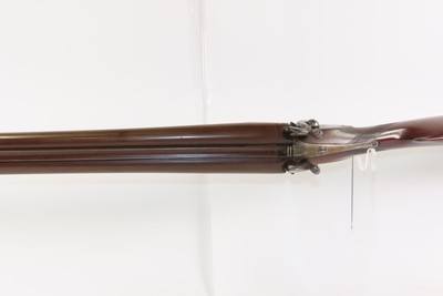 ENGRAVED Antique I. HOLLIS & SONS 10 Gauge Percussion DOUBLE BARREL Shotgun LONDON MADE Longarm from the mid-19th Century - Image 16 of 24