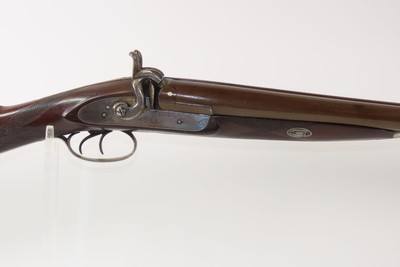 ENGRAVED Antique I. HOLLIS & SONS 10 Gauge Percussion DOUBLE BARREL Shotgun LONDON MADE Longarm from the mid-19th Century - Image 21 of 24