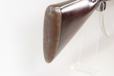 ENGRAVED Antique I. HOLLIS & SONS 10 Gauge Percussion DOUBLE BARREL Shotgun LONDON MADE Longarm from the mid-19th Century - Image 23 of 24