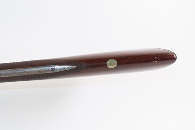 ENGRAVED Antique I. HOLLIS & SONS 10 Gauge Percussion DOUBLE BARREL Shotgun LONDON MADE Longarm from the mid-19th Century - Image 11 of 24