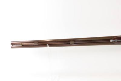 ENGRAVED Antique I. HOLLIS & SONS 10 Gauge Percussion DOUBLE BARREL Shotgun LONDON MADE Longarm from the mid-19th Century - Image 13 of 24