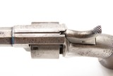 SCARCE Factory Engraved CIVIL WAR Antique BACON MFG. .22 RF POCKET Revolver PATENT INFRINGEMENT Handgun w/SWING OUT CYLINDER - Image 7 of 16