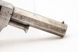 SCARCE Factory Engraved CIVIL WAR Antique BACON MFG. .22 RF POCKET Revolver PATENT INFRINGEMENT Handgun w/SWING OUT CYLINDER - Image 16 of 16