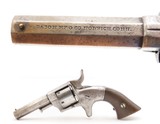 SCARCE Factory Engraved CIVIL WAR Antique BACON MFG. .22 RF POCKET Revolver PATENT INFRINGEMENT Handgun w/SWING OUT CYLINDER - Image 1 of 16