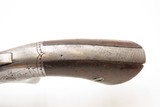 SCARCE Factory Engraved CIVIL WAR Antique BACON MFG. .22 RF POCKET Revolver PATENT INFRINGEMENT Handgun w/SWING OUT CYLINDER - Image 6 of 16