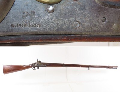 1822 Dated Antique L. POMEROY U.S. M1816 Percussion CONE Conversion MUSKET1 of 10,000 U.S. Contract Produced Between 1822-28 - Image 1 of 22