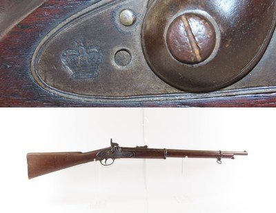 CIVIL WAR 1862 Dated Antique “TOWER” Marked ENFIELD Pattern 1853 CarbineUNION and CONFEDERATE Commercially Proofed Gun - Image 1 of 19