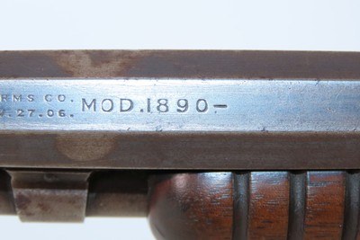 1911 WINCHESTER M1890 Pump Action .22 SHORT RF C&R TAKEDOWN Rifle PLINKEREasy Takedown 3rd Version Rifle in .22 Short Rimfire - Image 7 of 24