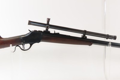 1898 Antique WINCHESTER M1885 High Wall .25-35 WCF TARGET Style Rifle SCOPE “Best Single Shot Rifle Ever Produced”-Ned Roberts - Image 4 of 18