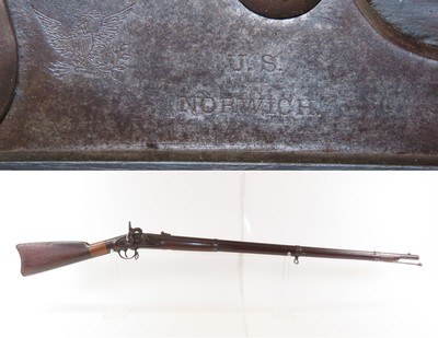 1864 Date CIVIL WAR Antique NORWICH ARMS U.S. M1861 Percussion Rifle-MUSKET James D. Mowry U.S. Model 1861 “EVERYMAN’S RIFLE” - Image 1 of 19
