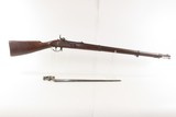 Antique CIVIL WAR Era European PERCUSSION Full Stock Military Rifle BAYONET “Crown/I” Proofed .54 Caliber Longarm - Image 24 of 25