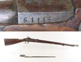 Antique CIVIL WAR Era European PERCUSSION Full Stock Military Rifle BAYONET “Crown/I” Proofed .54 Caliber Longarm - Image 1 of 25