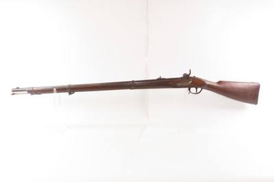 Antique CIVIL WAR Era European PERCUSSION Full Stock Military Rifle BAYONET “Crown/I” Proofed .54 Caliber Longarm - Image 16 of 21