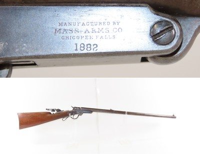Antique MASS. ARMS Co Model 1882 MAYNARD Patent .35 CF Hunting/TARGET Rifle 1880s MASSACHUSETTS Manufactured SPORTING Rifle - Image 10 of 17