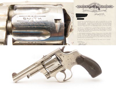 FACTORY LETTERED Antique SMITH & WESSON .32 S&W “HAND EJECTOR” Revolver C&R Documented NEWARK POLICE DEPARTMENT Handgun - Image 1 of 24