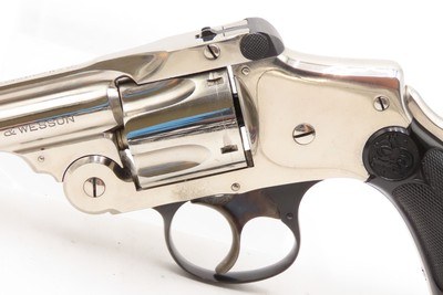 SMITH & WESSON .38 Safety Hammerless SELF DEFENSE Handgun C&RS&W CONCEAL & CARRY Revolver NICE NICKEL FINISH - Image 4 of 21