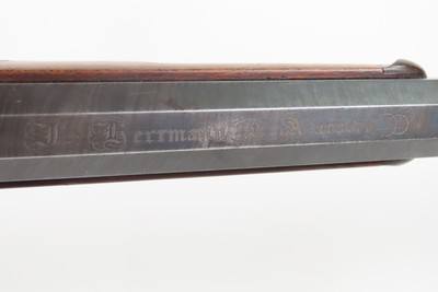 SILVER INLAID SWISS Antique HERRMANN of AARBERG Percussion SCHUETZEN RifleMid-19th Century Long Range Target Rifle - Image 17 of 25