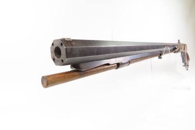 SILVER INLAID SWISS Antique HERRMANN of AARBERG Percussion SCHUETZEN RifleMid-19th Century Long Range Target Rifle - Image 23 of 25