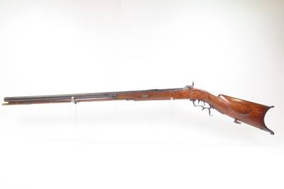 SILVER INLAID SWISS Antique HERRMANN of AARBERG Percussion SCHUETZEN RifleMid-19th Century Long Range Target Rifle - Image 18 of 25