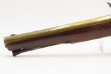 BRACE of REVOLUTIONARY WAR Era Brass Barrel JOVER & SON Flintlock Pistols - Image 13 of 25