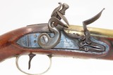 BRACE of REVOLUTIONARY WAR Era Brass Barrel JOVER & SON Flintlock Pistols - Image 6 of 25
