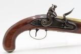 BRACE of REVOLUTIONARY WAR Era Brass Barrel JOVER & SON Flintlock Pistols - Image 5 of 25