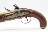BRACE of REVOLUTIONARY WAR Era Brass Barrel JOVER & SON Flintlock Pistols - Image 14 of 25