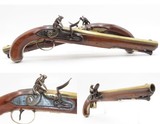 BRACE of REVOLUTIONARY WAR Era Brass Barrel JOVER & SON Flintlock Pistols - Image 1 of 25