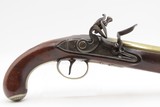 BRACE of REVOLUTIONARY WAR Era Brass Barrel JOVER & SON Flintlock Pistols - Image 19 of 25