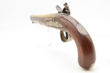 BRACE of REVOLUTIONARY WAR Era Brass Barrel JOVER & SON Flintlock Pistols - Image 16 of 25