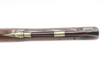 BRACE of REVOLUTIONARY WAR Era Brass Barrel JOVER & SON Flintlock Pistols - Image 21 of 25